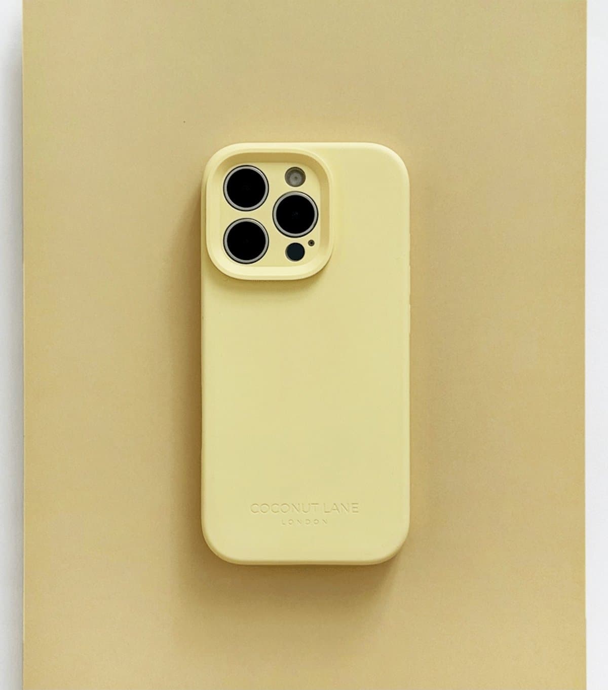 Coconut Lane Light Yellow Butter Soft Silicone Phone Case Coconut Lane New Look
