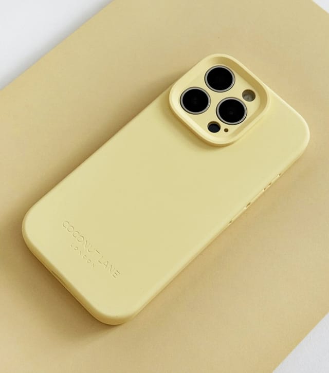 Coconut Lane Light Yellow Butter Soft Silicone Phone Case Coconut Lane New Look - 2