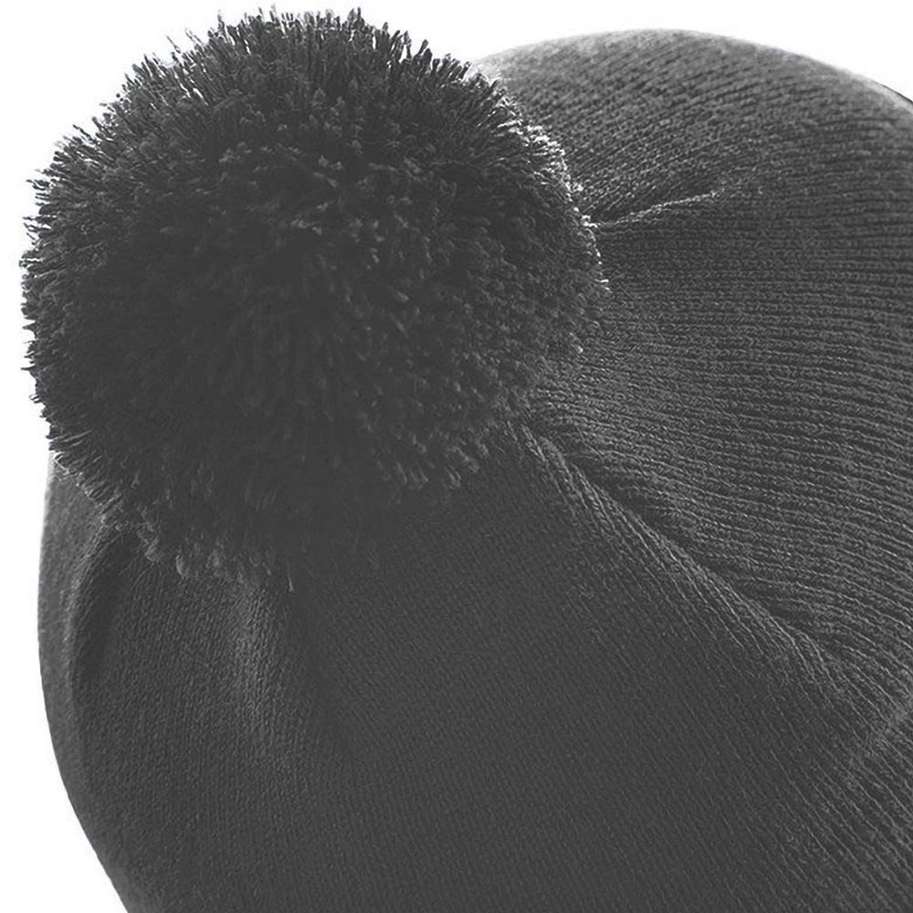 Beechfield Beechfield Men's Original Pom Pom Winter Beanie Hat in Mid Grey - 2