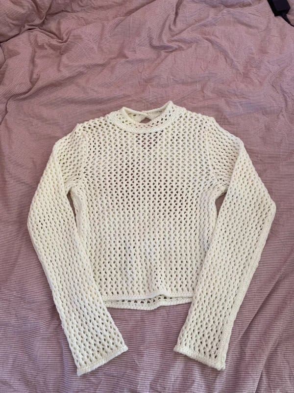 Bershka Bershka Cream Knitted Top