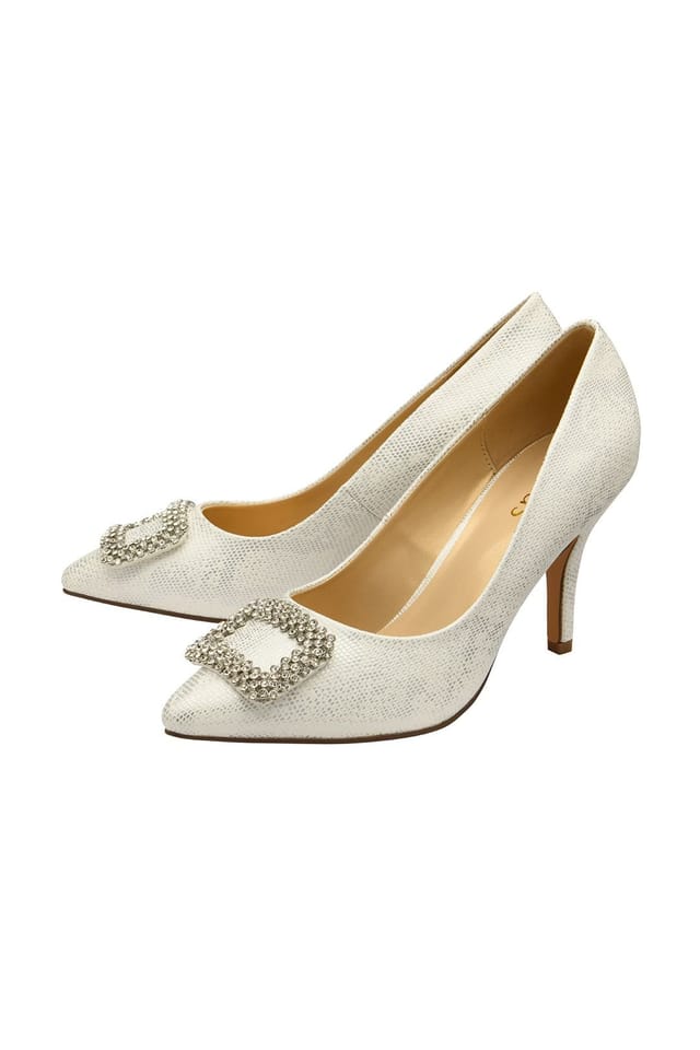 Lotus Lotus Women's Silver 'Petunia' Court Shoes - 2