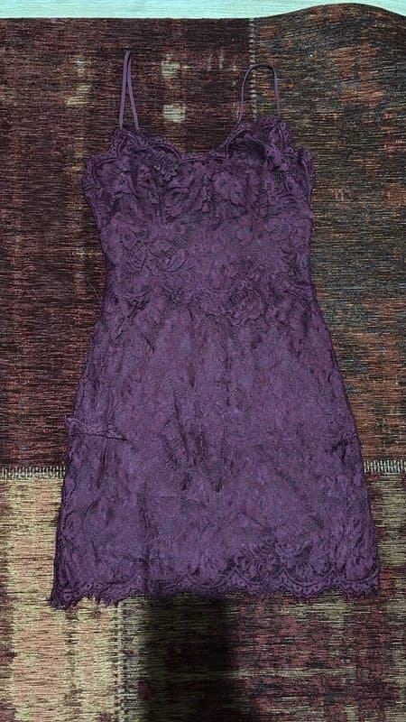 Topshop burgundy lace minidress