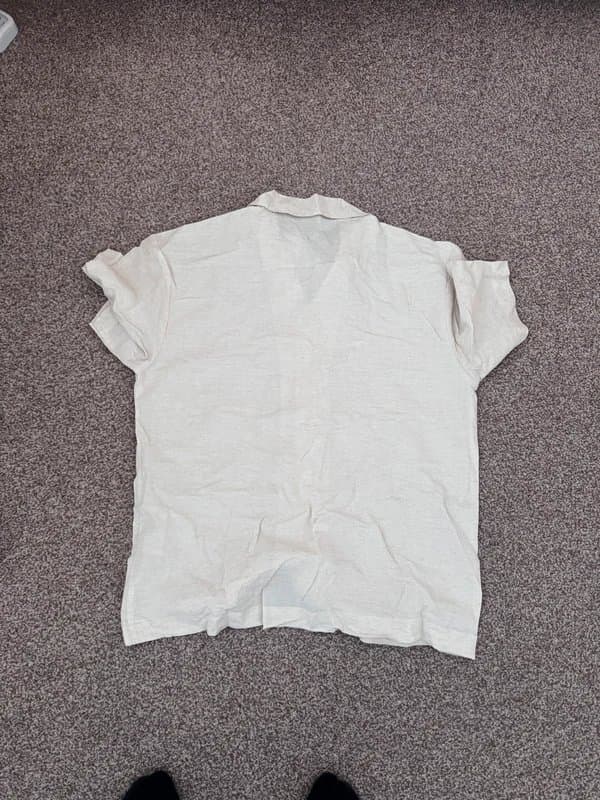 BoohooMAN BoohooMAN Linen Blend Shirt - Cream - S