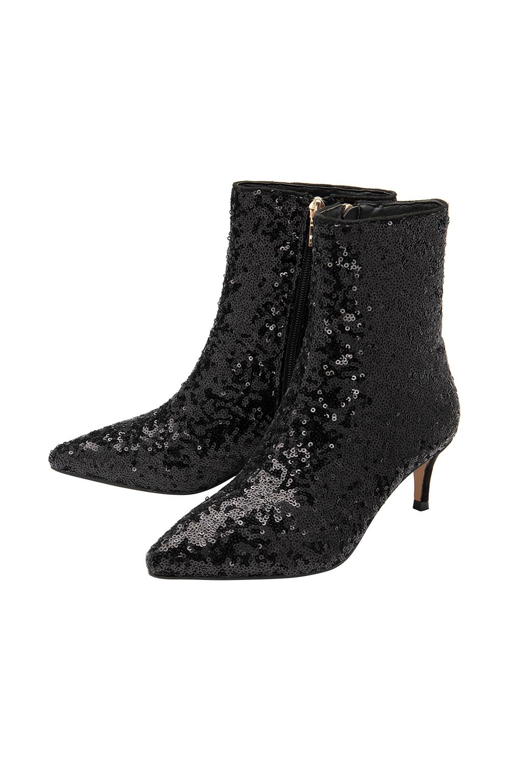 Ravel Ravel Women's 'Currans' Kitten Heel Ankle Boots in Black - 2