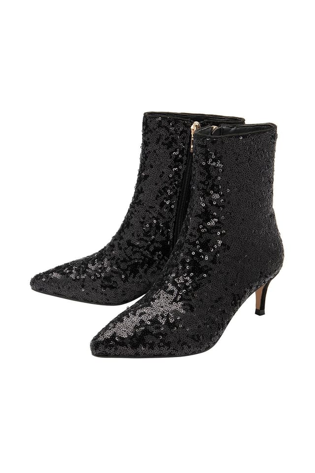Ravel Ravel Women's 'Currans' Kitten Heel Ankle Boots in Black - 2