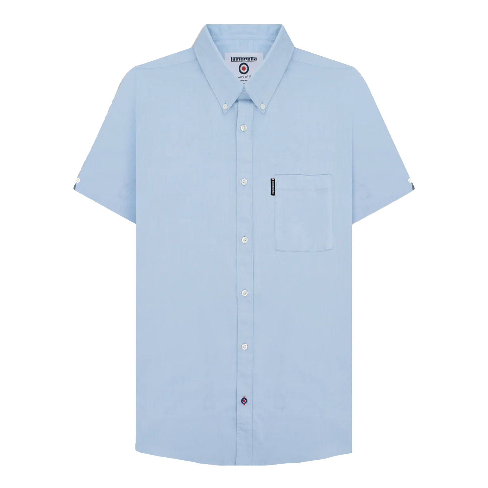 Lambretta Lambretta Men's SS25 Oxford Shirt in Blue - 3