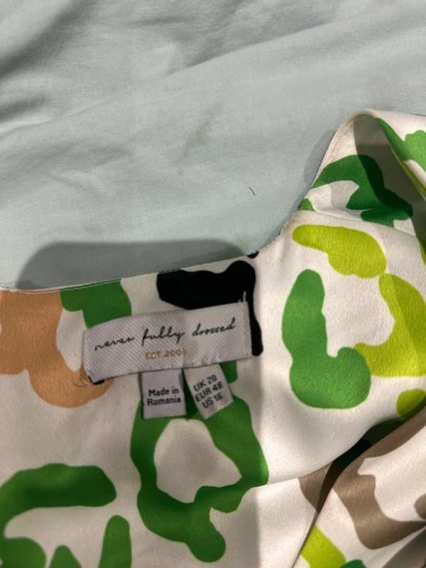 Never Fully Dressed Never fully dressed 20 green and white leopard