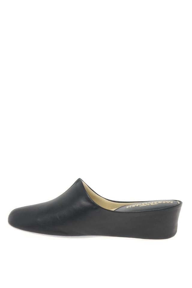 Charles Clinkard Charles Clinkard Women's 'Molly' Leather Slippers in Black - 2