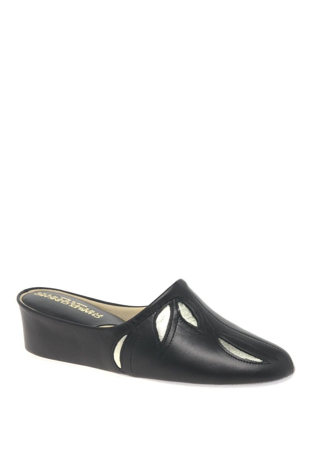 Charles Clinkard Charles Clinkard Women's 'Molly' Leather Slippers in Black - 4