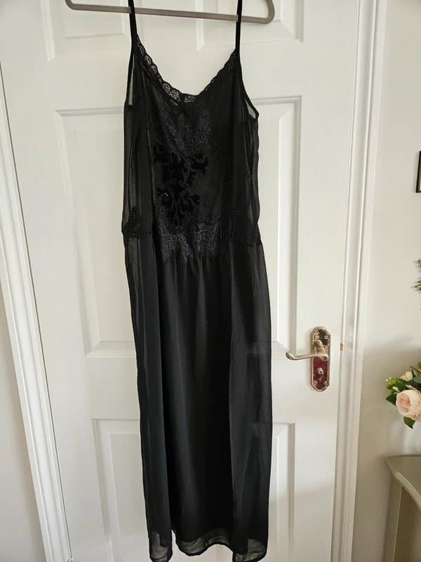 Bershka Bershka black maxi with straps