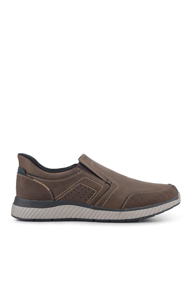 Pavers Pavers Men's Easy Step In Casual Laceless Shoes in Dark Brown - 2