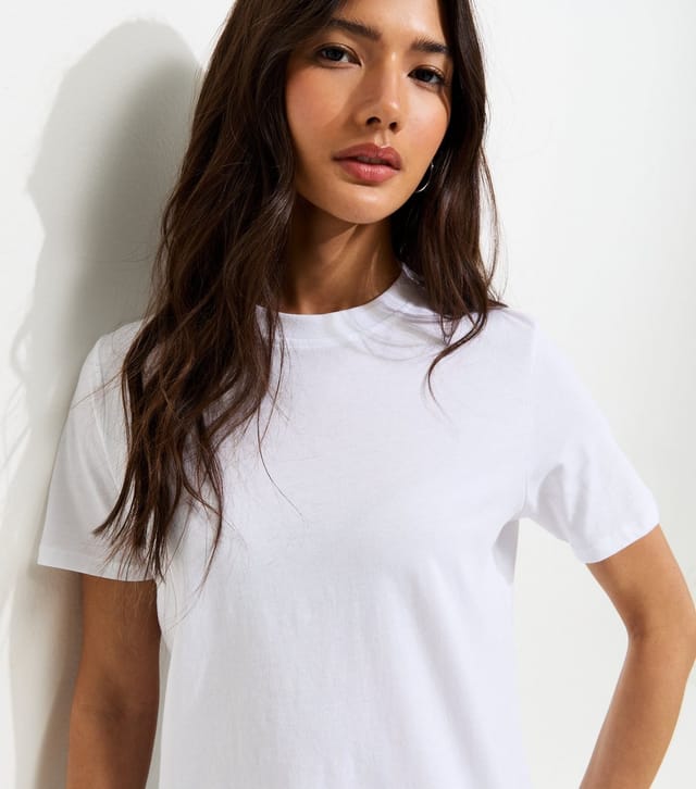 New Look Women's White Pack Of 2 Relaxed Fit T-Shirts New Look - 2