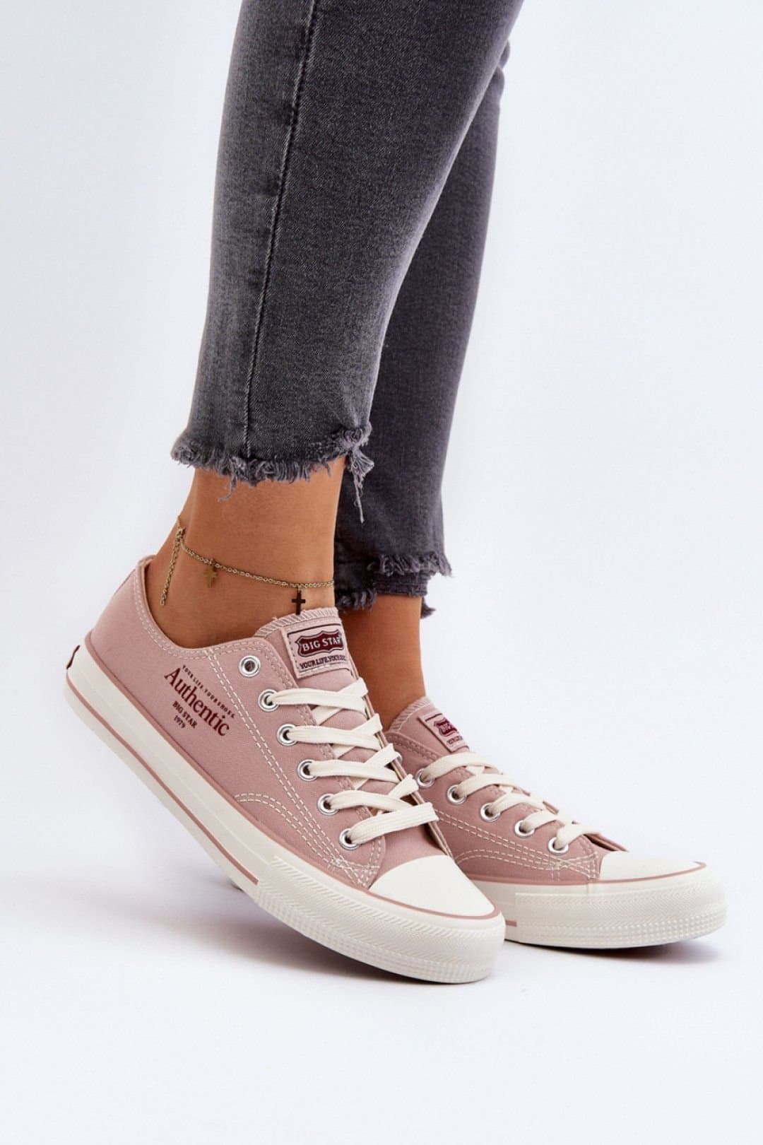Love Lace Love Lace Women's Textile Warm Weather Sneakers with Grippy Rubber Sole Comfort in Pink