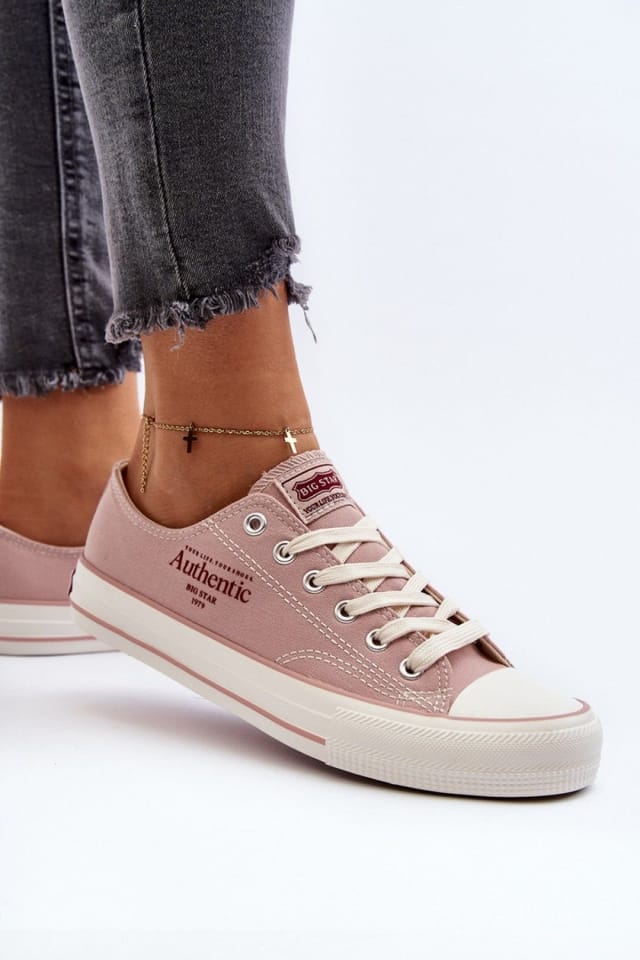 Love Lace Love Lace Women's Textile Warm Weather Sneakers with Grippy Rubber Sole Comfort in Pink - 2