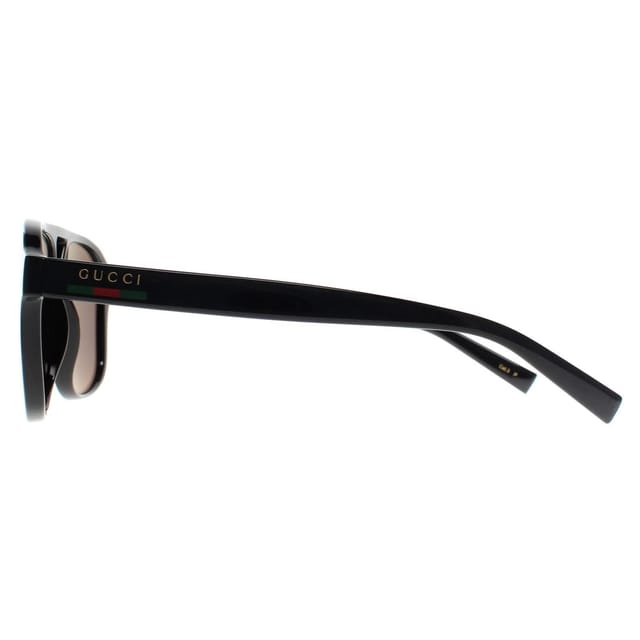 Gucci Gucci Men's Aviator Shiny Black Grey Polarized GG1856S - 3