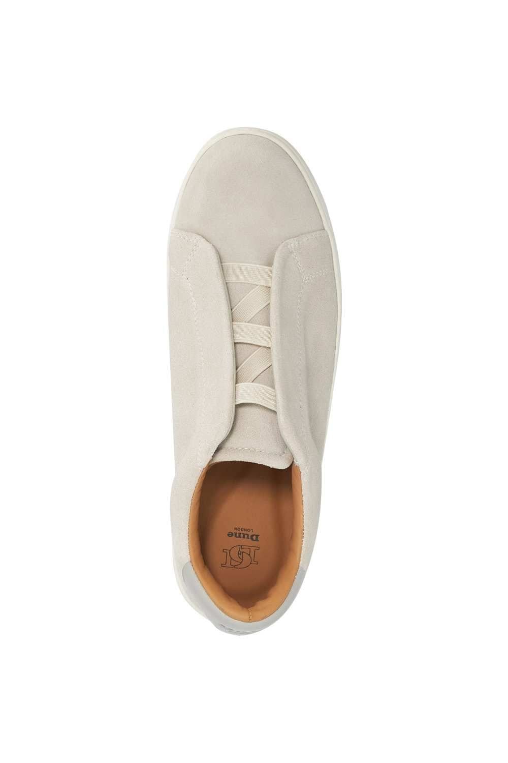Dune London Dune London Men's 'Troys' Suede Trainers in Natural - 4