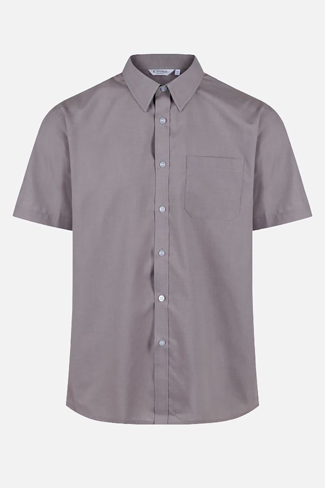 TRUTEX TRUTEX Men's 2 Pack Short Sleeve Non-Iron Boys' School Shirts in Grey - 4