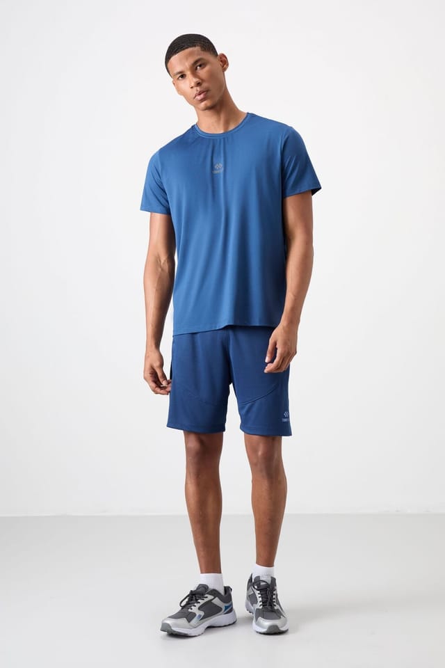 Tommy Life Tommy Life Men's Logo Patch Short-Sleeve T-Shirt in Blue - 3