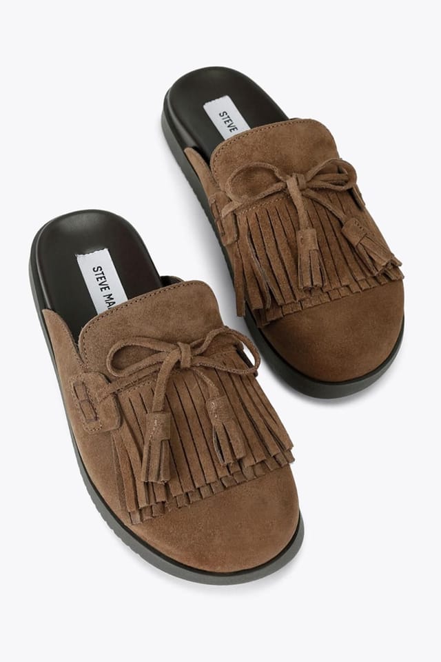 Steve Madden STEVE MADDEN Women's 'Maurea Mid Brown' Suede Flats in Brown - 2