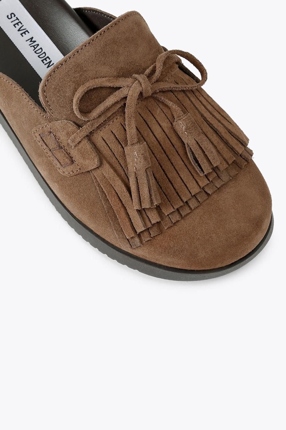 Steve Madden STEVE MADDEN Women's 'Maurea Mid Brown' Suede Flats in Brown - 4