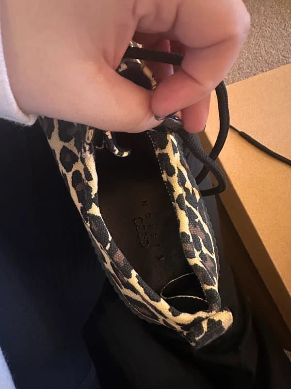 ASOS Design Leopard print creeper shoes size 6