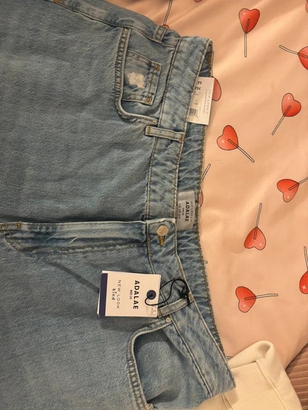 New Look Light Blue Wide Leg Jeans