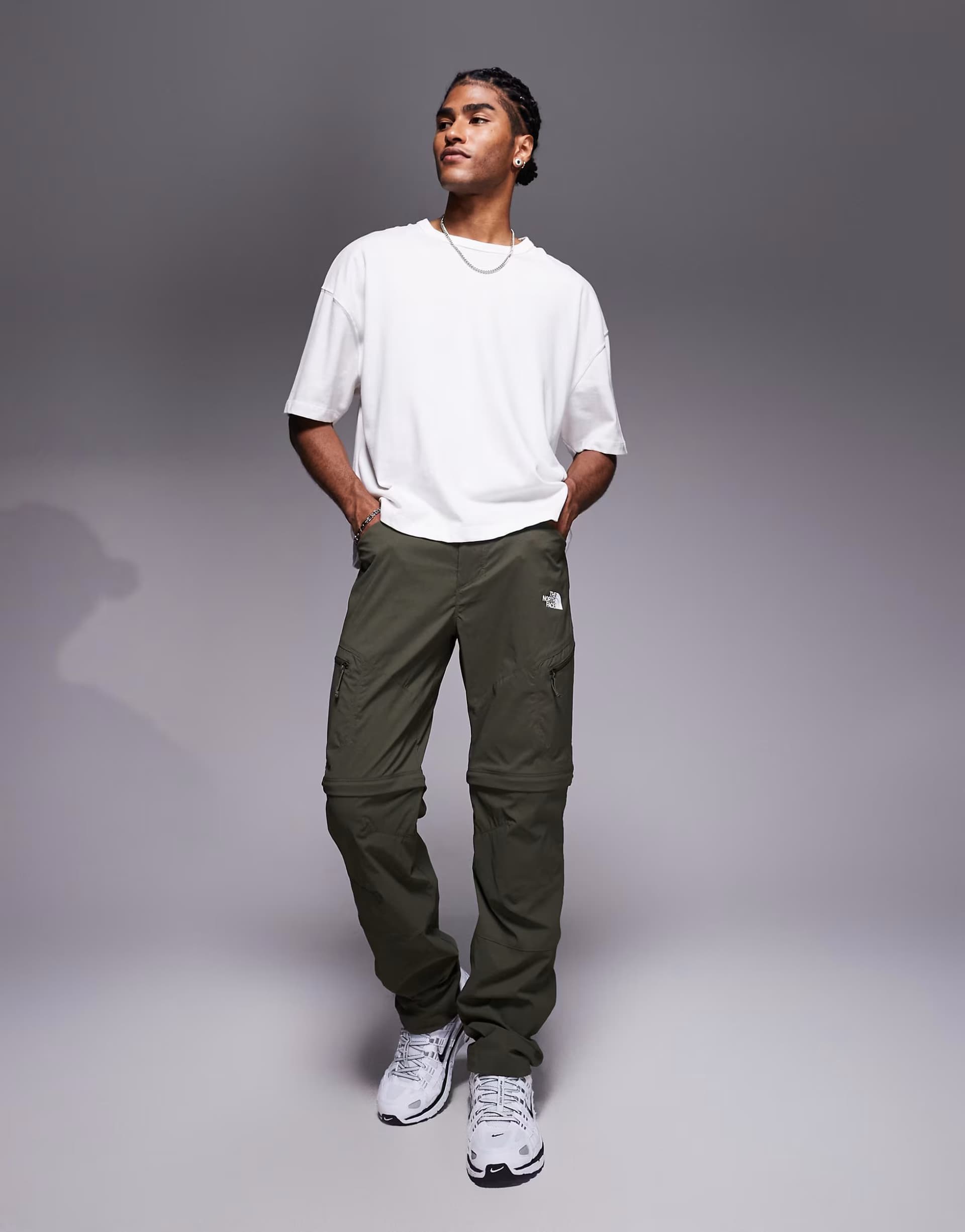 ASOS The North Face Exploration trousers in new taupe green