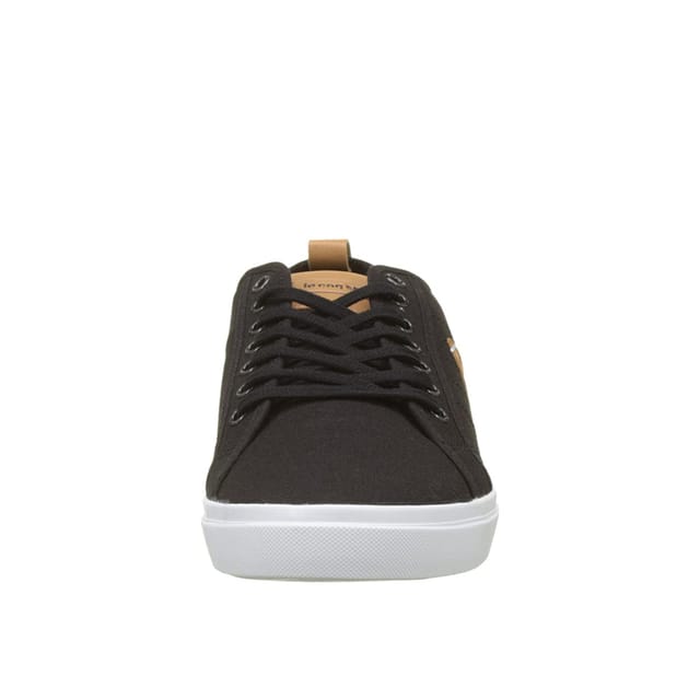Le Coq Sportif Le Coq Sportif Men's Lace-Up Black Canvas Plimsolls - 2