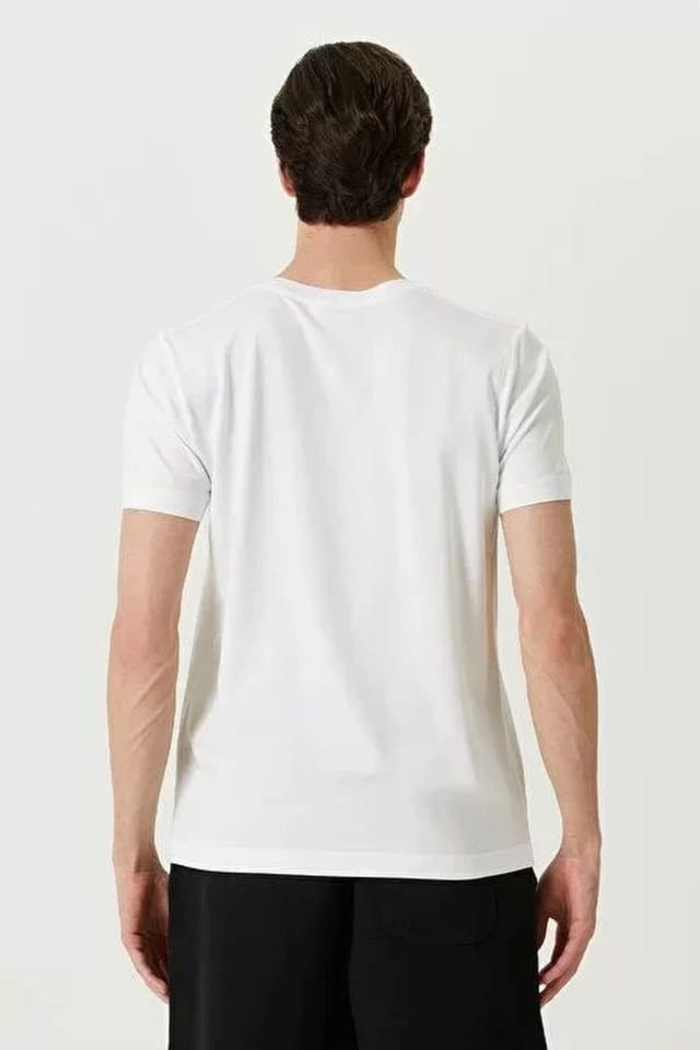 Janes Janes Men's Basic Crew Neck T-Shirt in White - 2