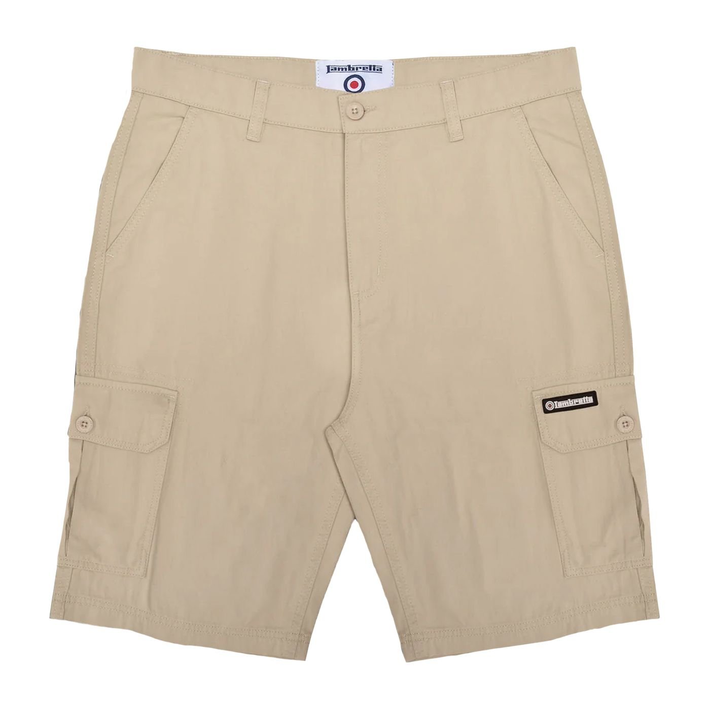 Lambretta Lambretta Men's SS25 Cargo Shorts in Stone - 3
