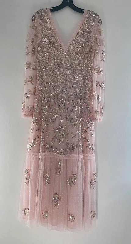 Needle and Thread Needle and Thread Chain Sequin-Embellished Tulle Gown Size UK 10 RRP £500