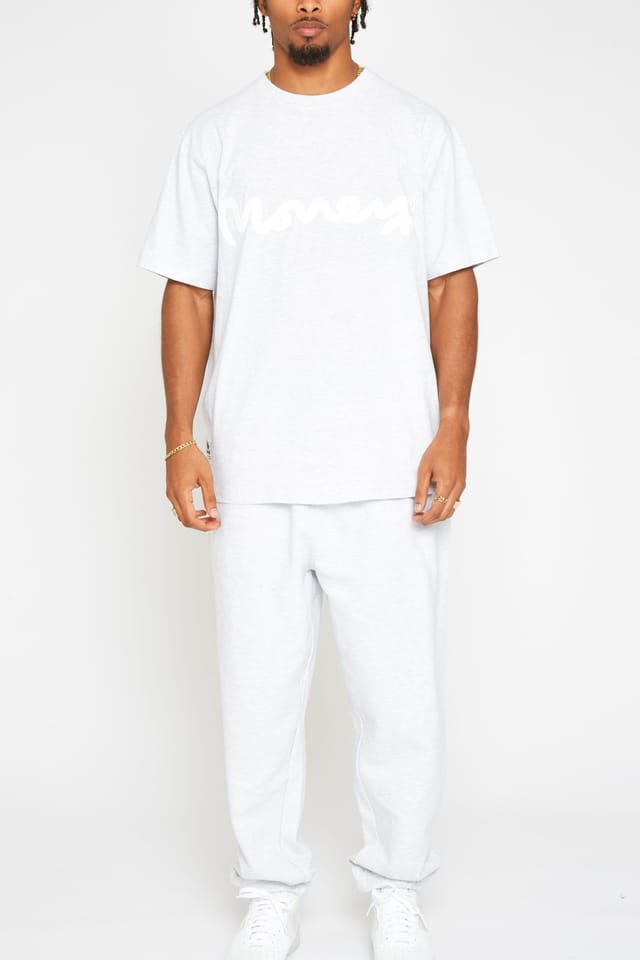 Money Money Men's Sig Ape Trackpant in Pale Grey - 3