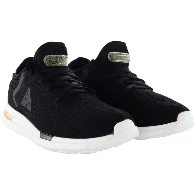 Le Coq Sportif Le Coq Sportif Women's Solas Sparkly/S Nubuck Lace-Up Black Synthetic Trainers - 2