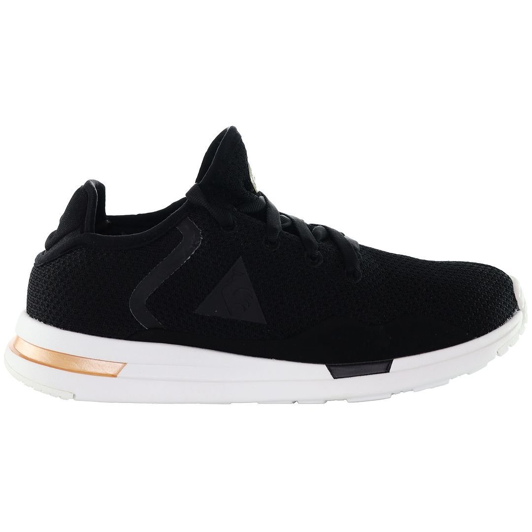 Le Coq Sportif Le Coq Sportif Women's Solas Sparkly/S Nubuck Lace-Up Black Synthetic Trainers - 3