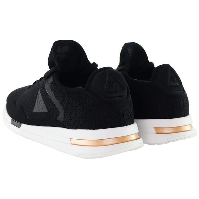 Le Coq Sportif Le Coq Sportif Women's Solas Sparkly/S Nubuck Lace-Up Black Synthetic Trainers - 3