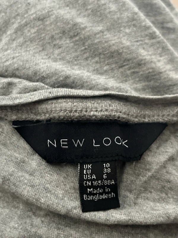 New Look New Look Grey Tshirt size UK 10 (41)