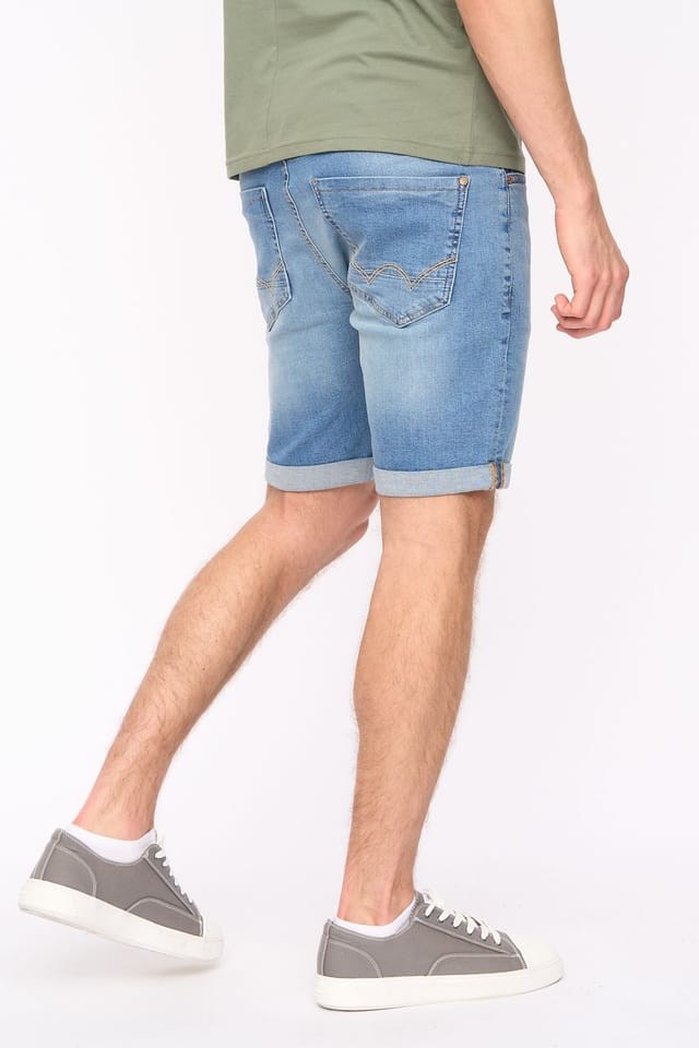 Duck&Cover Duck&Cover Men's Zeki Shorts in Light Blue - 2