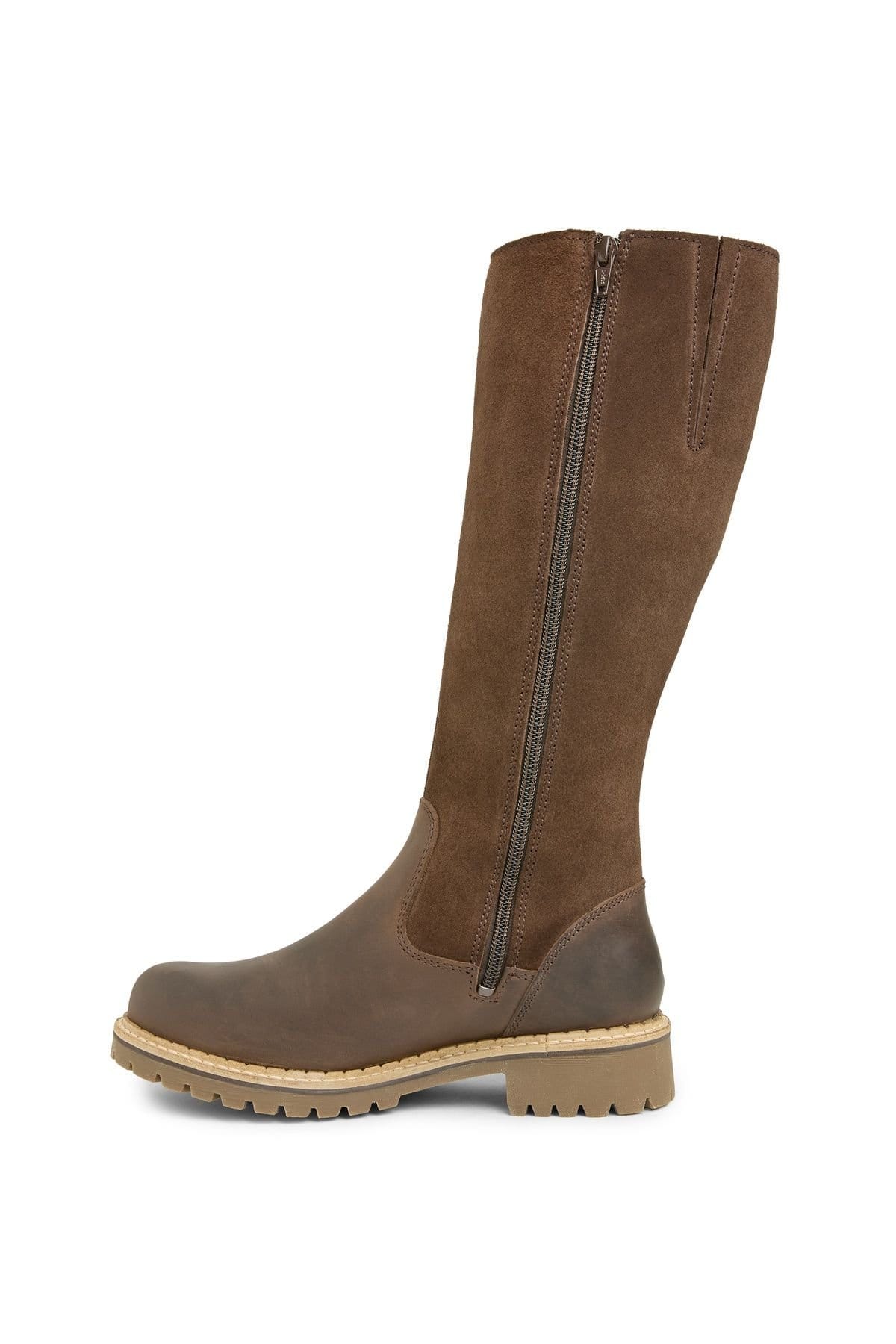 Celtic & Co Celtic & Co Women's Waterproof Shearling Lined Tall Boot in Dark Brown - 4