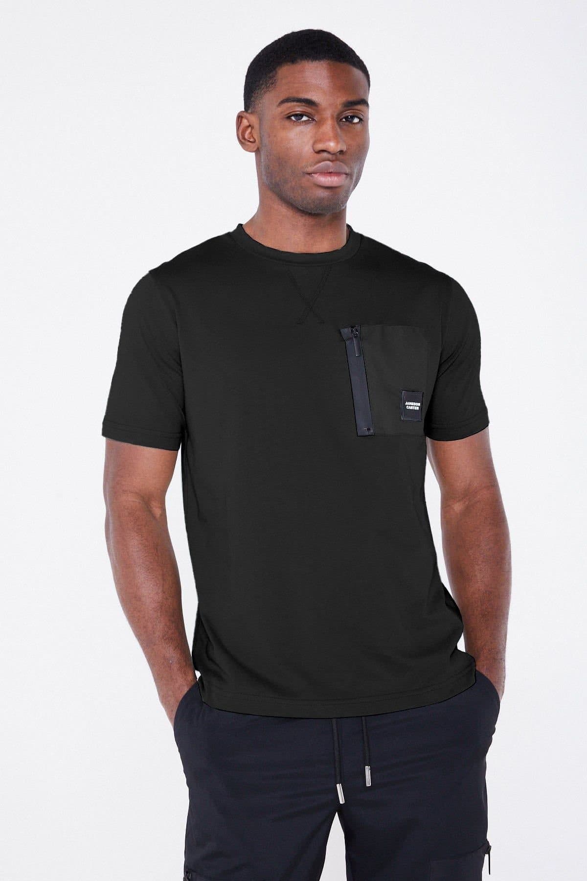 The Colourful Aura Jameson Carter Men's Stealth Tech T-Shirt in Black