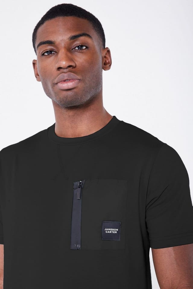 The Colourful Aura Jameson Carter Men's Stealth Tech T-Shirt in Black - 3