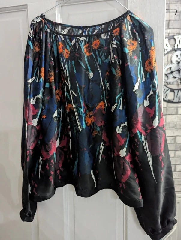 New Look Multi-Colour Floral Silk Blouse