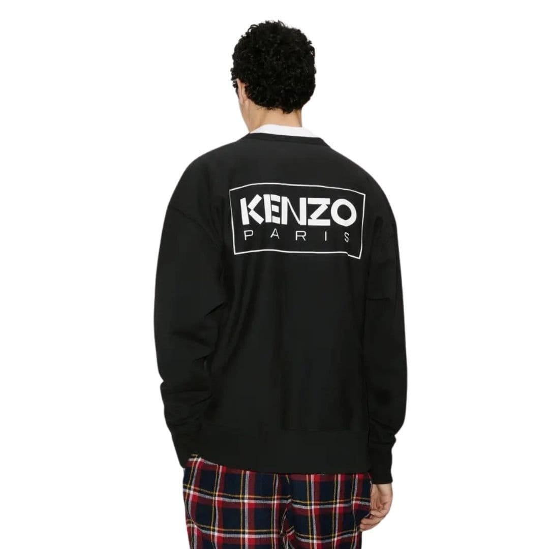 Kenzo Kenzo Men's Paris Outlined Logo Black Sweatshirt - 4