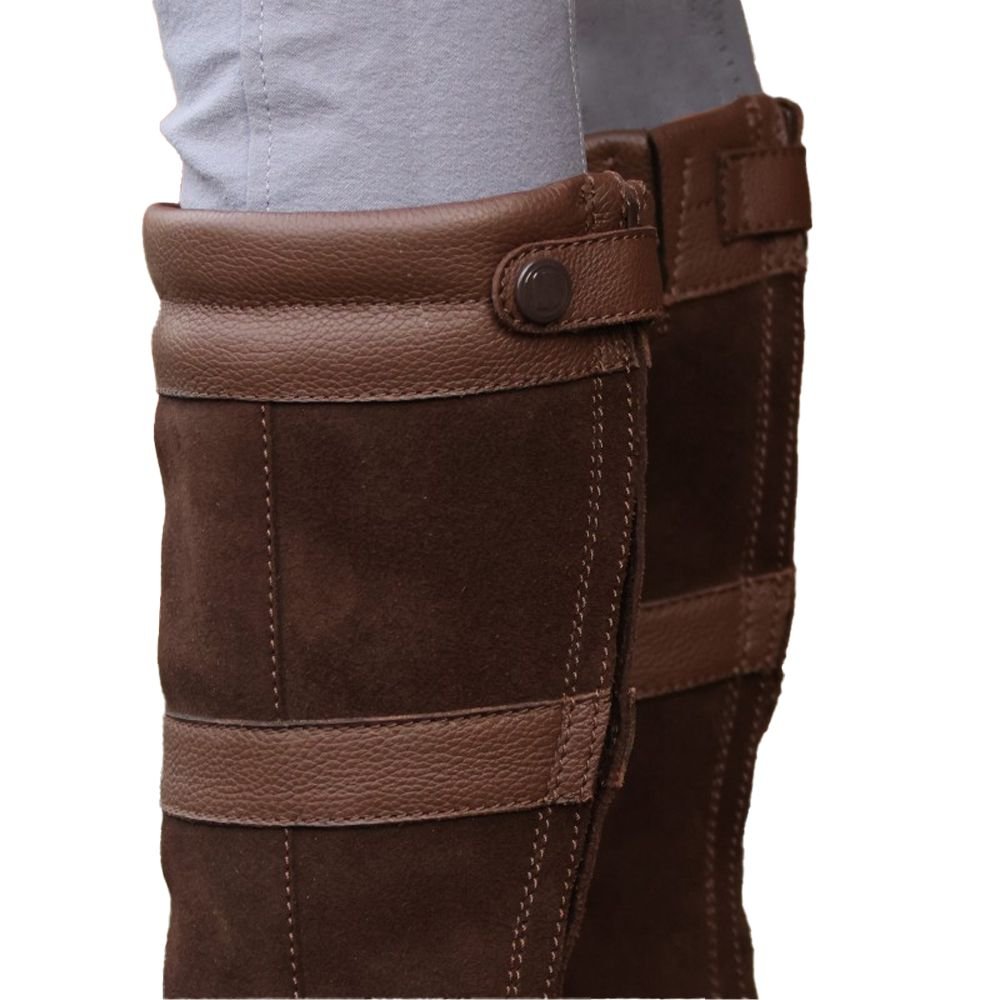 Brogini Brogini Women's Hollingworth Leather Zip Country Boots in Brown - 3