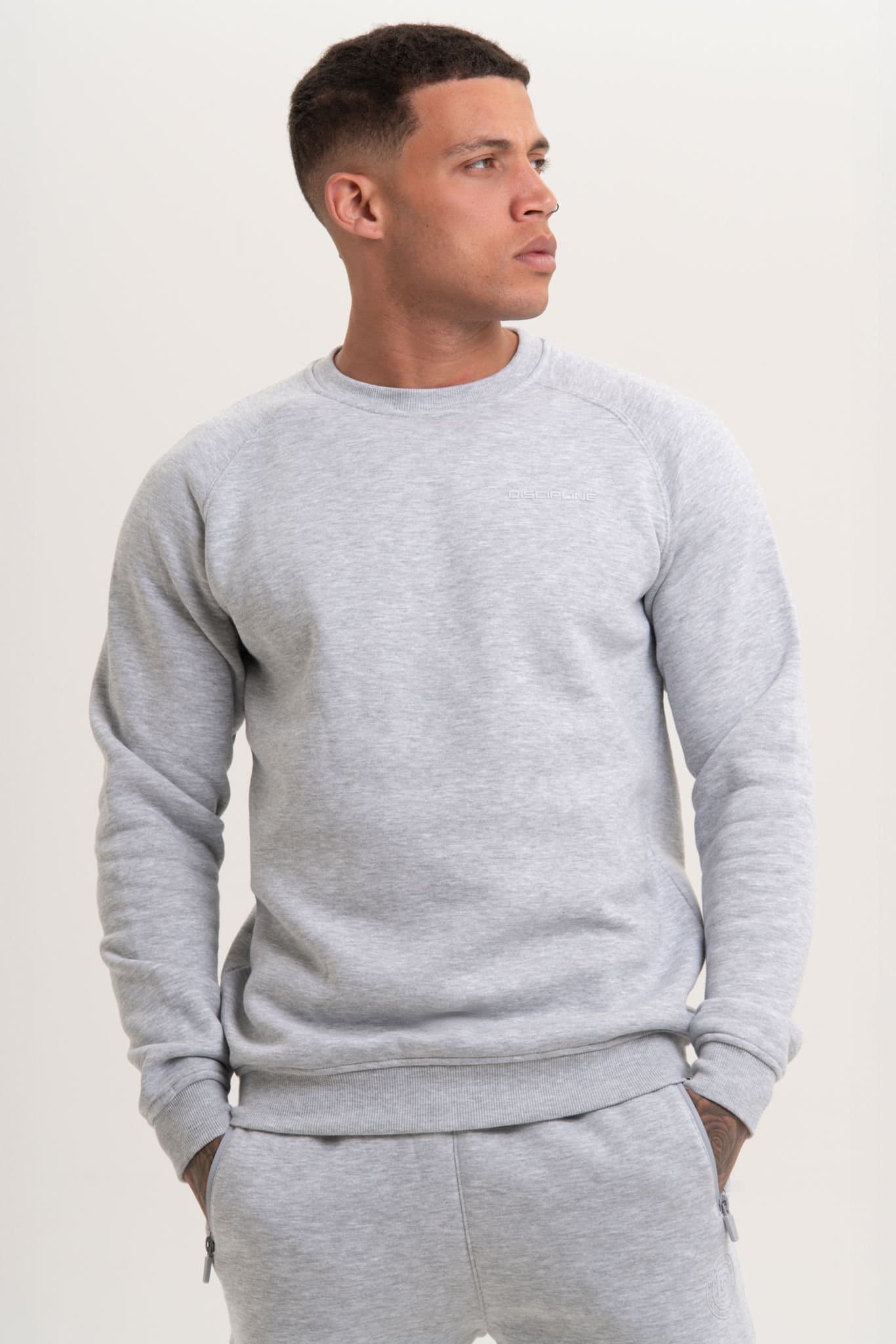 Discipline 365 Discipline 365 Light Grey Crew Neck Sweatshirt