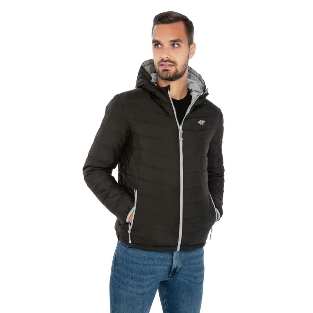 4F 4F Men's M434 Reversible Jacket in Black