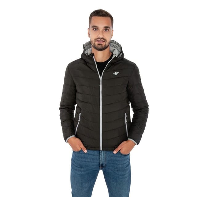 4F 4F Men's M434 Reversible Jacket in Black - 3