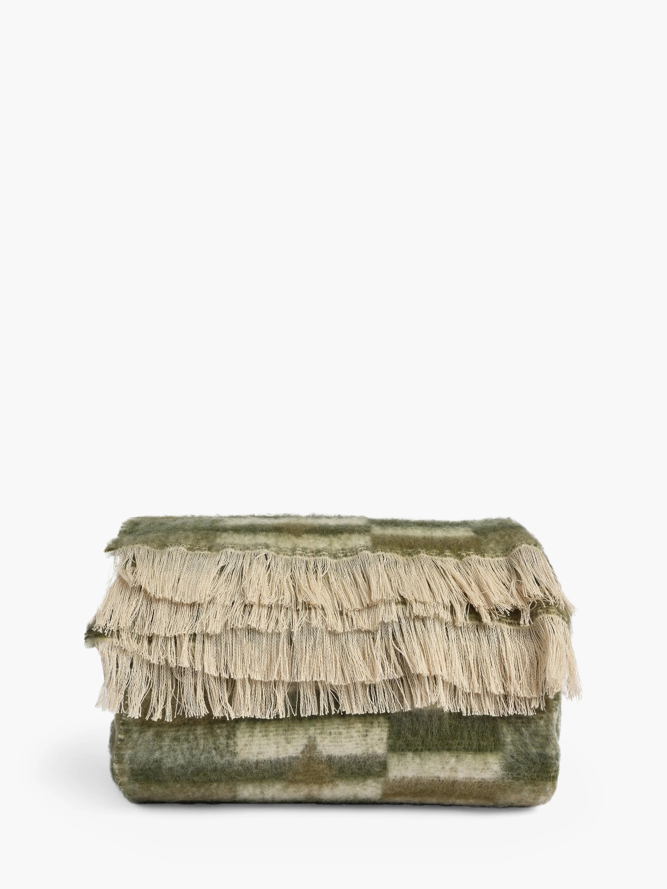 French Connection Kindred Brushed Throw Green - 1