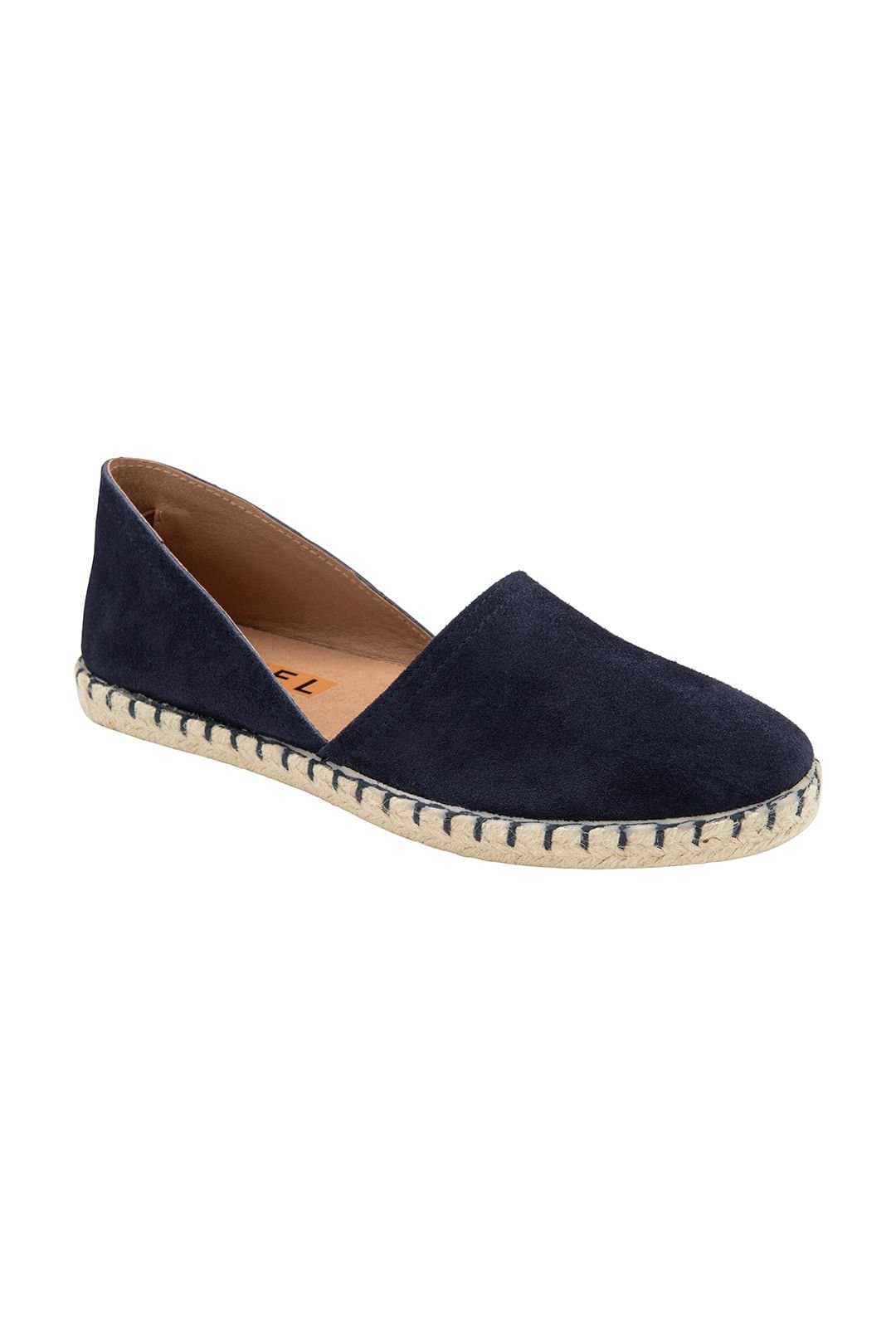 Ravel Ravel Navy Suede Flat Espadrille Shoes