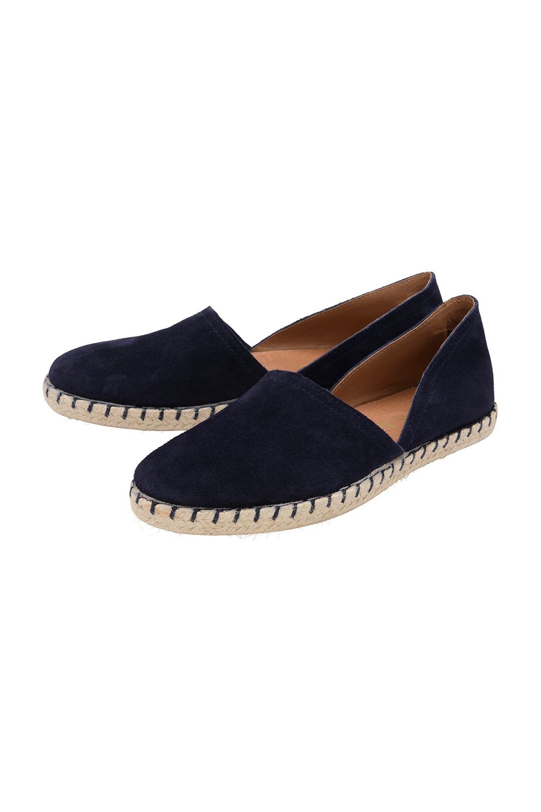 Ravel Ravel Women's 'Pressen' Suede Flat Espadrille Shoes in Navy - 2