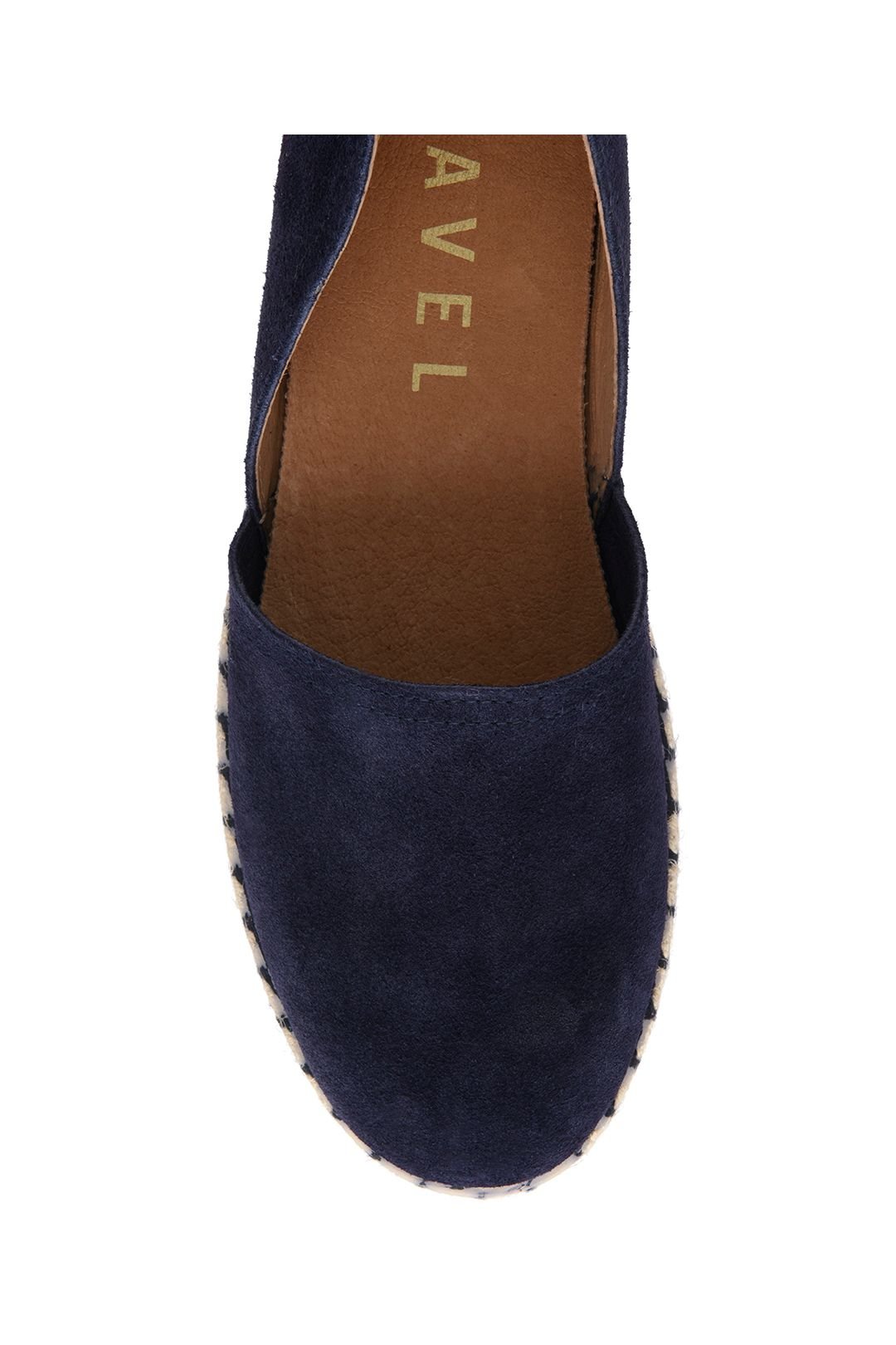 Ravel Ravel Women's 'Pressen' Suede Flat Espadrille Shoes in Navy - 4
